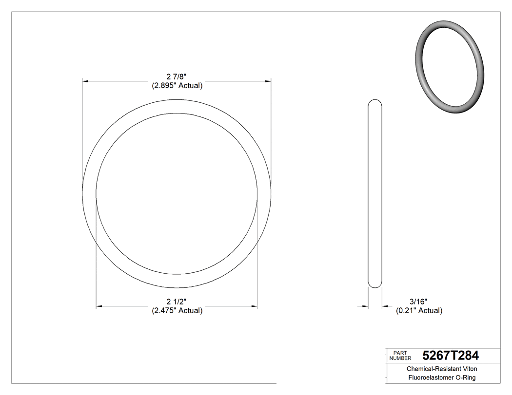 Technical drawing - 5267T284
